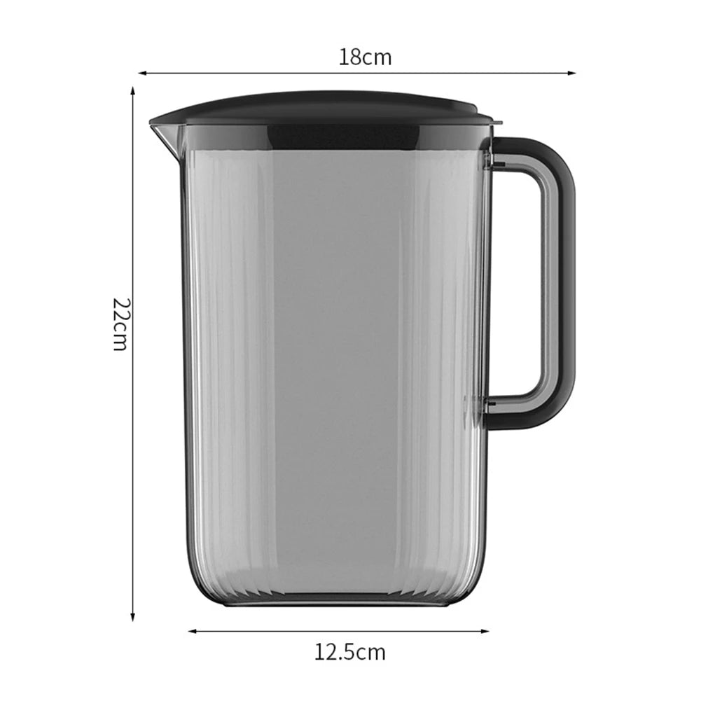2200ml Cool Water Jug Transparent Refrigerator Water Kettle And Cups Water Pot With Handle Large Capacity Office Household Jug