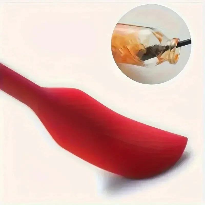 3-Pieces Mini Silicone Spatula Set - Heat Resistant, Multiple Sizes for Jar, Bottles and Kitchen - Perfect for Cooking, Baking