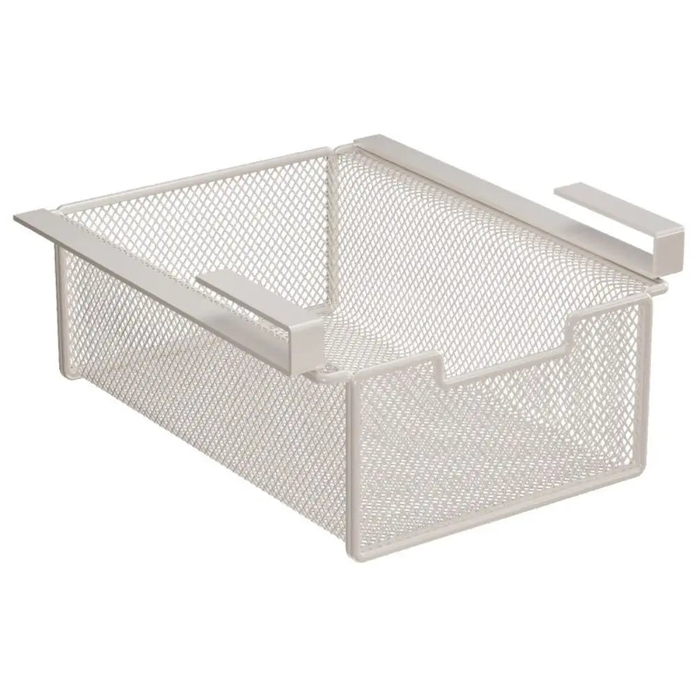 Large Capacity Underwear Storage Basket Under Shelf Under Cabinet Hanging Organizer Pure Color Basket Design