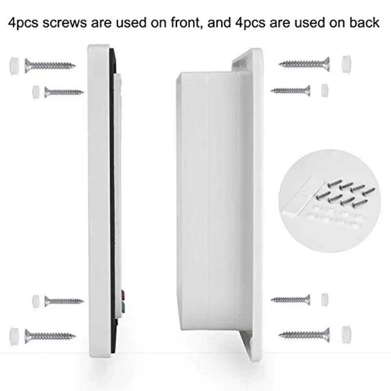 Cat Flap Door with 4 Way Security Lock Dog Flap Door for Dog Cats Kitten ABS Plastic Small Pet Gate Door Kit Cat Dogs Flap Doors