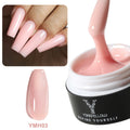 YOKEFELLOW 15g Builder Gel Nail Polish HEMA TPO Free Extension Gel Self-leveling Milky Construct UV LED Acrylic Gel DIY YMH02