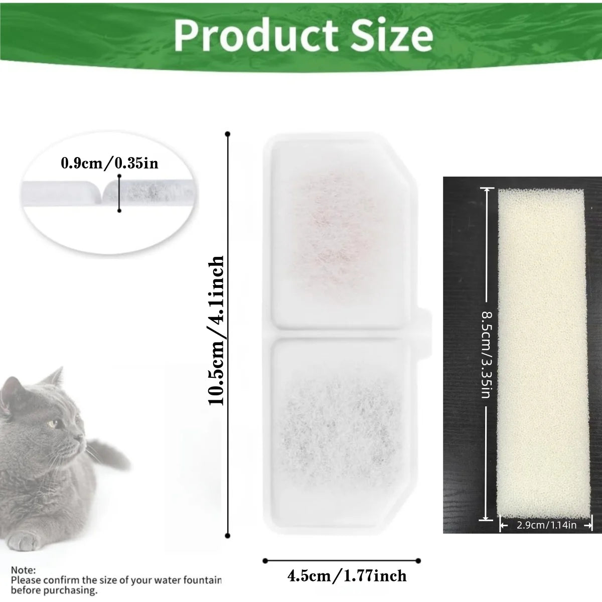 Cat Water Fountain Filter cotton Smart Automatic Pet Dog Water Dispenser Filtrin cotton Replacement Dog Feeder Cat Drink Filter
