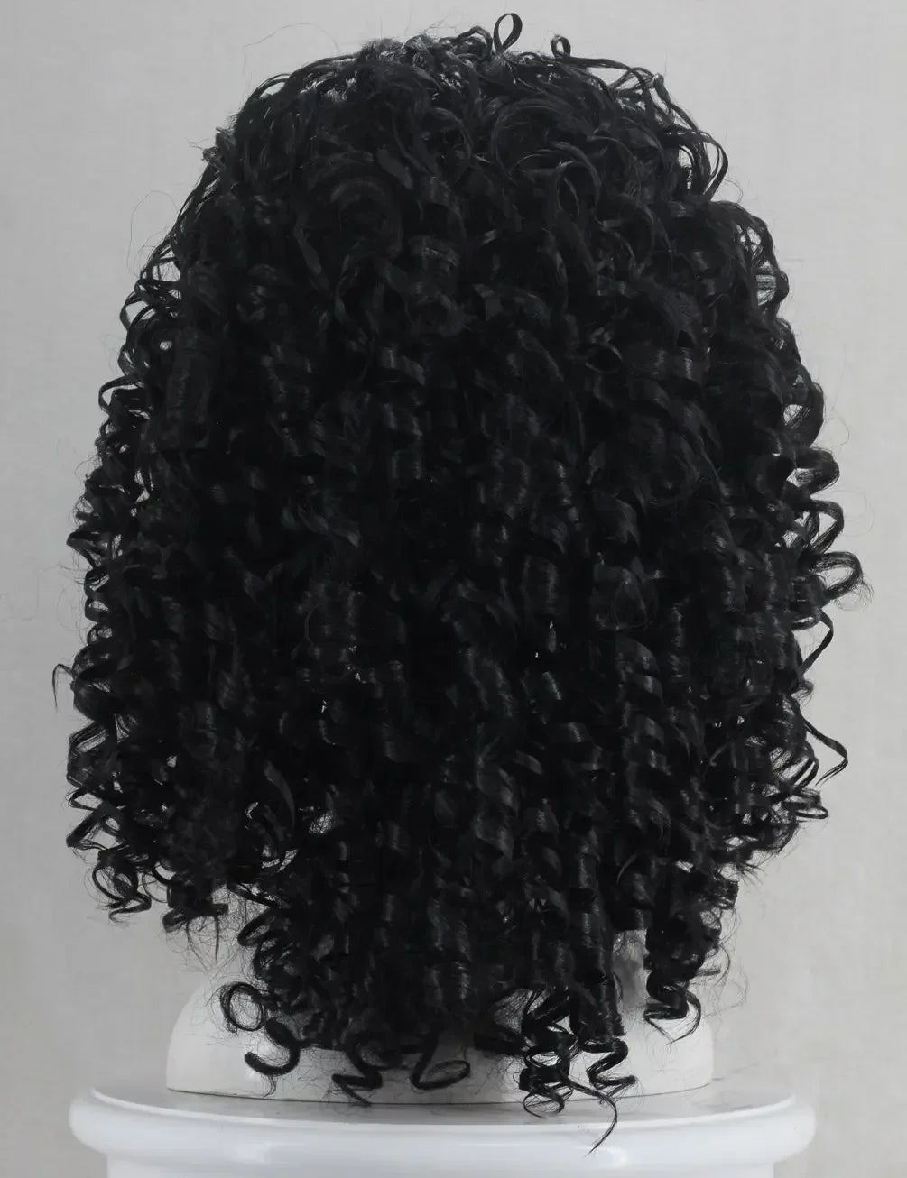 Unisex Wavy Halloween Costume Full Wig Long Black Long Curly Men's Synthetic Wigs Cosplay Party Men