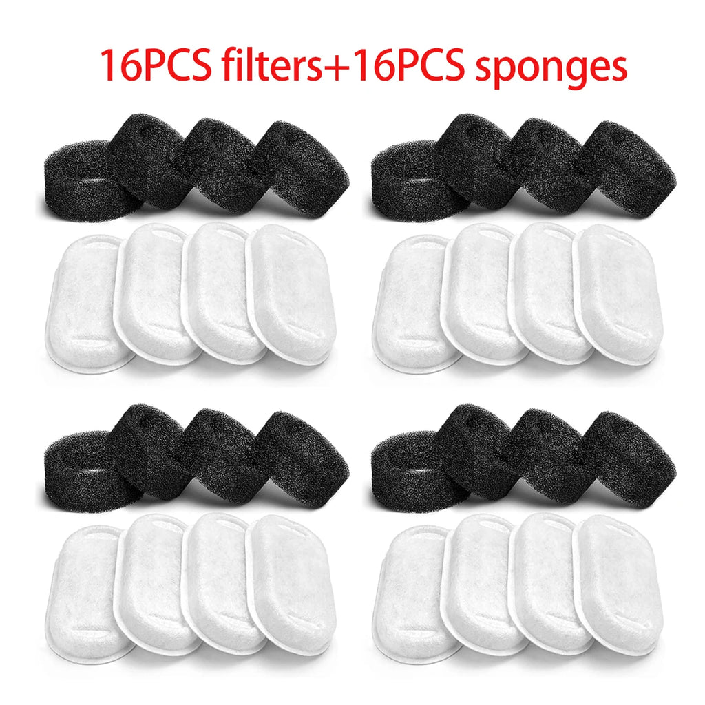 Replacement filter for cat water well stainless steel sp ender feeder pet water well activated carbon replaced filter