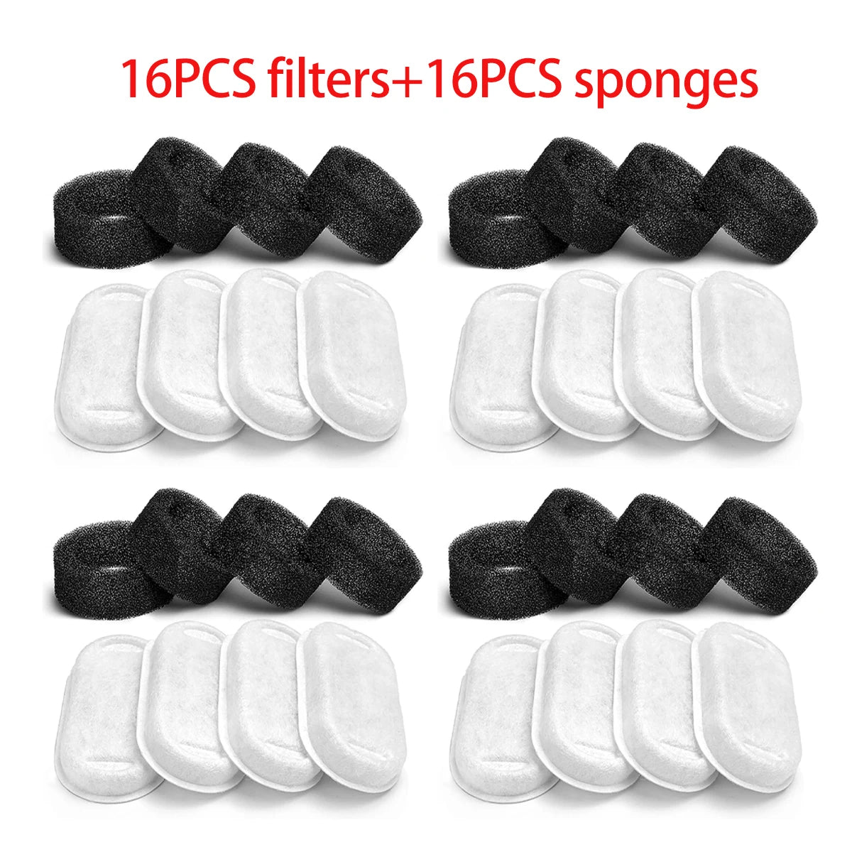 Replacement filter for cat water well stainless steel sp ender feeder pet water well activated carbon replaced filter