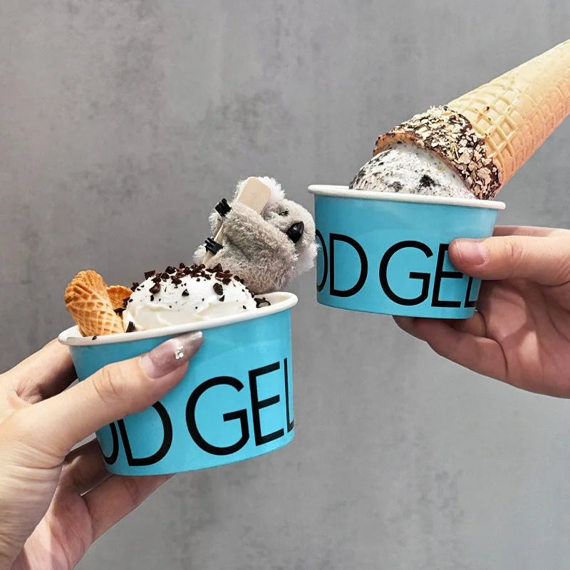 Customized ice cream cups, paper bowls, paper cups, printed logos