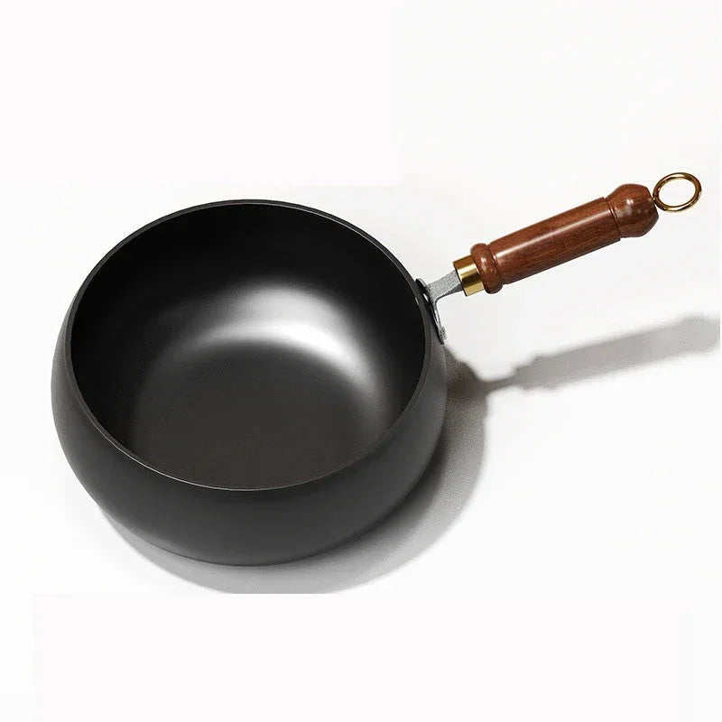 Easy to cook cast iron skillet cast iron pot keep warm Stirfry boil and simmer No picky pots and pans chrome Health Household