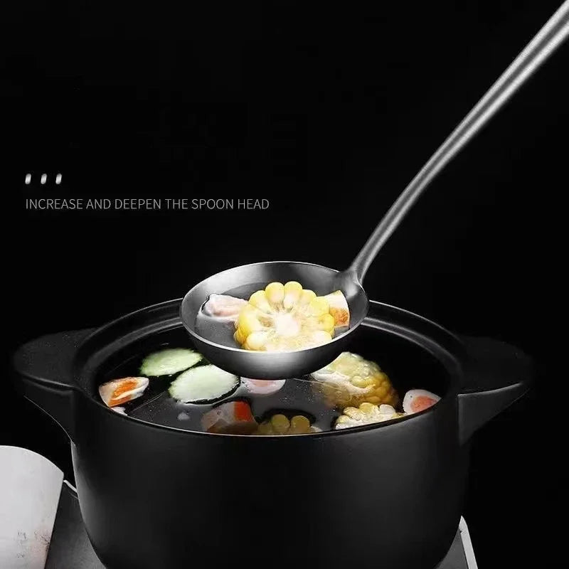 304 Stainless Steel Wok Spatula Metal kitchen utensils Slotted Turner Spoon Ladle Cooking Tools Utensil Set Kitchen Accessories