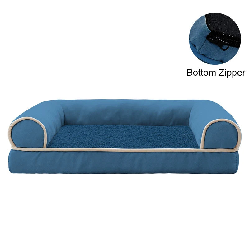 Winter Pet Dog Bed Sofa Deep Sleep Memory Foam Dog Bed Small Medium Large Square Thickened Warm Mat Kennel Dog Products