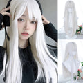 AOSIQUEEN Grapefruit Powder Wig Long Straight Synthetic Wig for Women Fashion Wig for for Daily Halloween Costume Party Cosplay