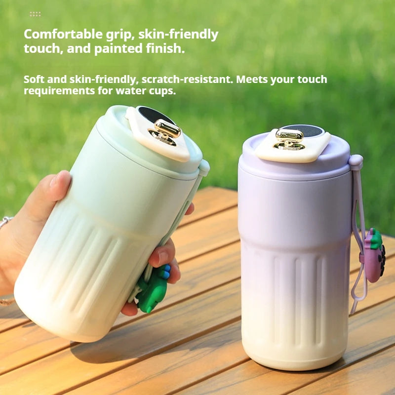 450ML Stainless Steel Thermo Water Bottle LED Temperature Display Coffee Cup Keep Cold and Heat Thermal Mug Travel Vacuum Flask