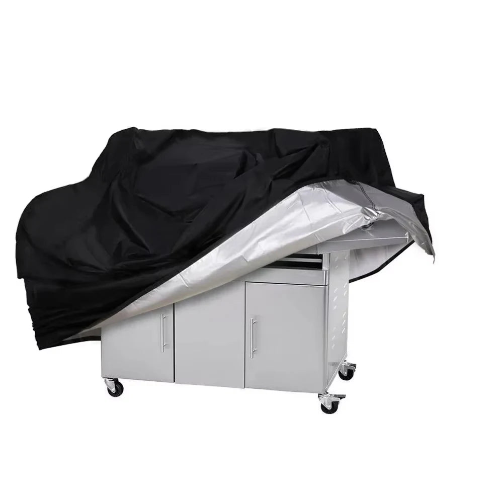 8 Size BBQ Cover Outdoor Dust Waterproof Weber Heavy Duty Grill Cover Rain Protective Outdoor Barbecue Cover Round