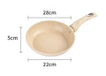 Non-stick Frying Pan Wok Ceramic Omelette Pan Steak Frying Pan Household Induction Cooker Universal Kitchen Cookware Accessories