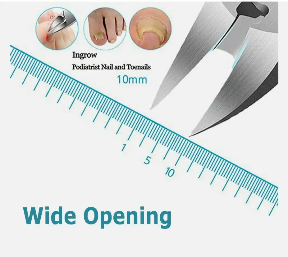 Professional Thick Nail Dead Skin Dirt Remover Super Sharp Curved Blade Nail Tools Toe Nail Clippers Cutter Ingrown Toenail Tool