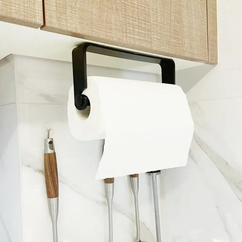 Adhesive Toilet Paper Holder Kitchen Roll Towel Rack Napkin Dispenser Absorbent Stand Tissue Hanger Bathroom Accessories