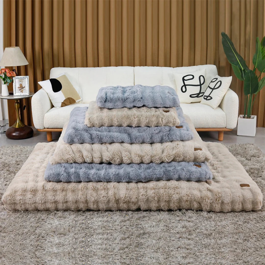 BINGOPAW Ultra-soft Dog Bed Pet Cozy Sleep Bed Cat Calming Bed Cushion Cover With Removable Cover Machine Washable