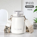 Insulation Cup Ladies Large Capacity Water Cup Children's Straw Net Red Pot Belly Cup Stainless Steel Water Bottle with Straw