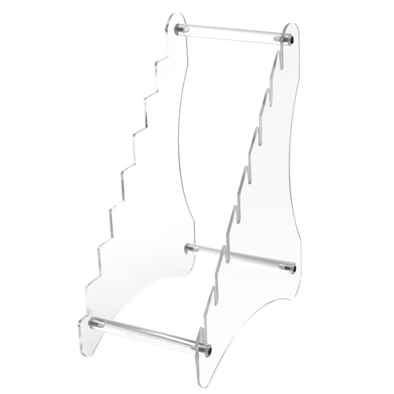 Transparent Acrylic Kitchen Stainless Steel Knife Kitchen Knife Storage Rack Fruit Folding Knife Holder Base