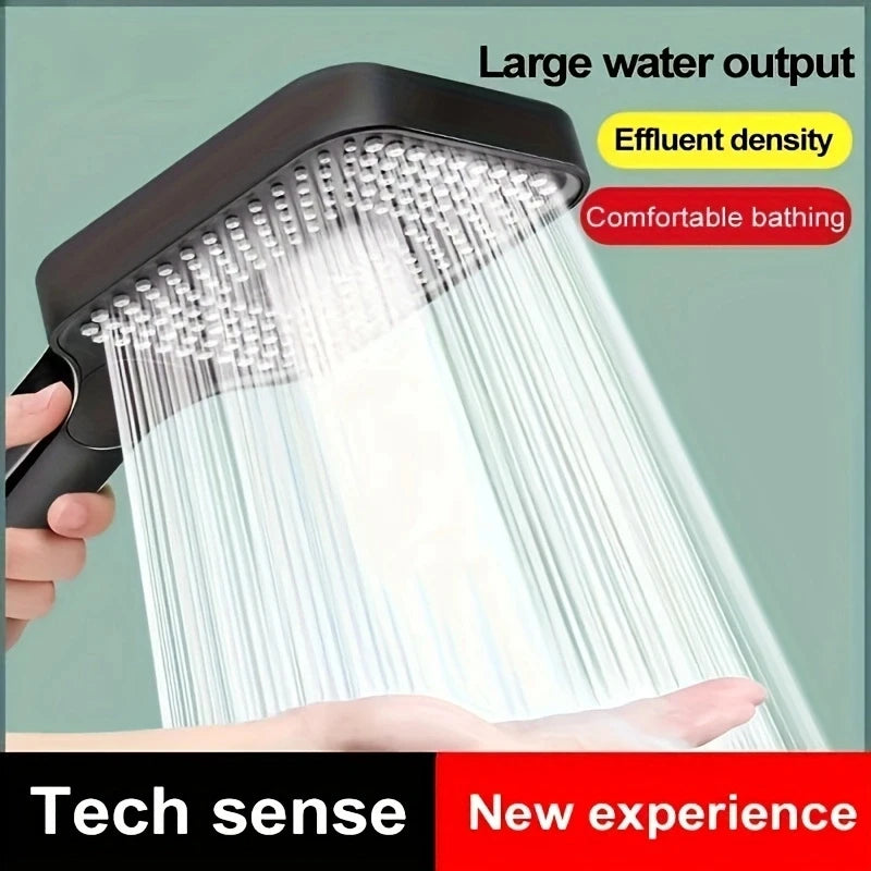 Large Area Shower Head 3 Modes Adjustable High Quality High Pressure Water Saving Flow Shower Faucet Nozzle Bathroom Accessories