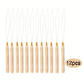 2-20pcs Micro Rings Loop Tool Loop Threader Pulling Needle Used with Hair Plier And Beads for Human Hair Feather Extension Tools
