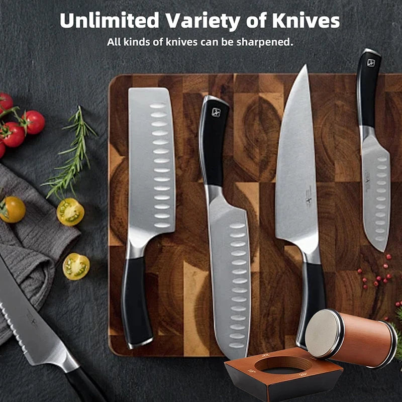 Niiruo 4 Angles Rolling Knife Sharpener Kit For Straight Edge Roller Knife Sharpening With Industry Diamonds Whetstone Knife Set