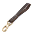 Quality Genuine Leather Dog Leash Strong Leather Dog Traffic Leads 30cm 55cm Short Dog Training Leash for Medium and Large Dogs