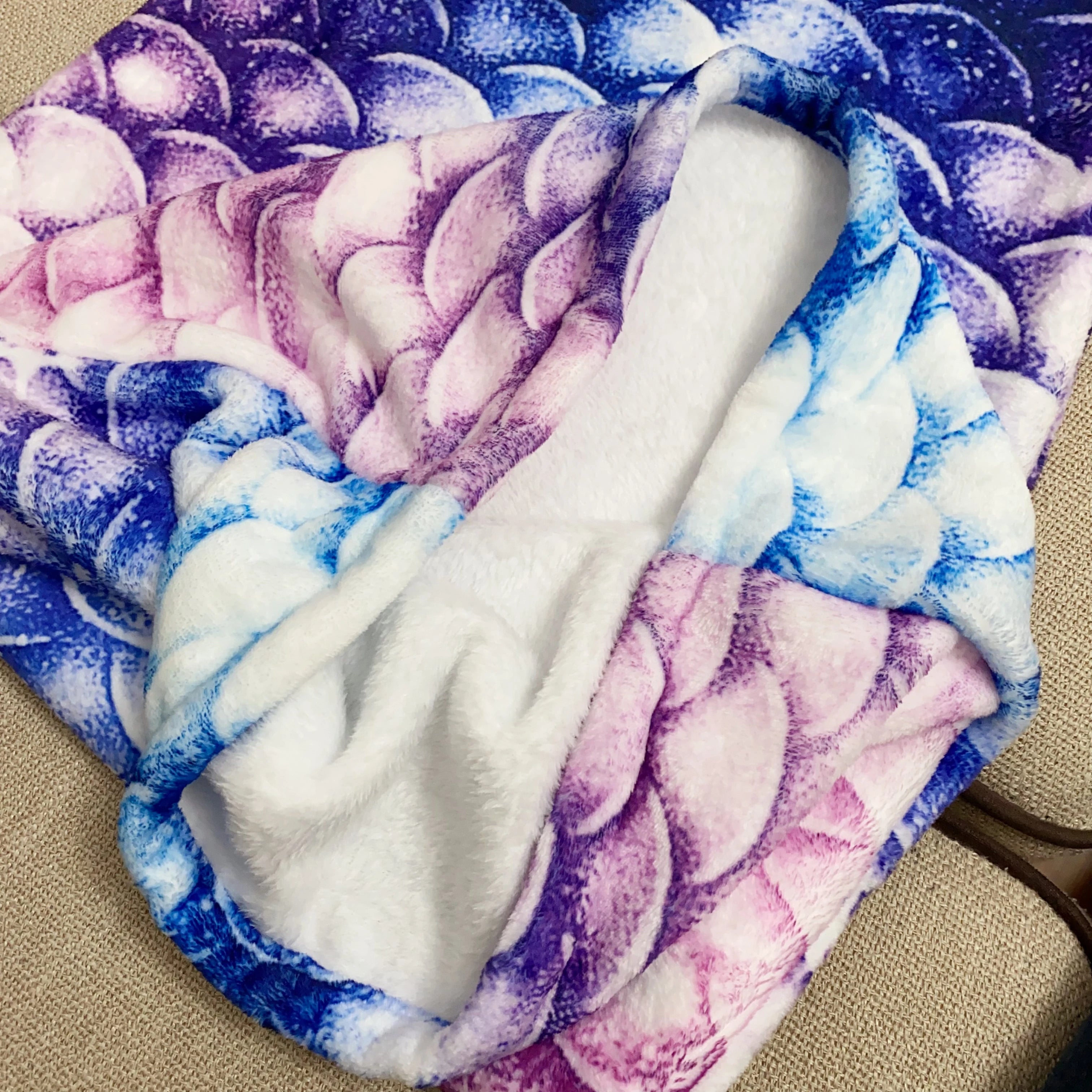 Mermaid Blanket Sleeping Bag Anti Kick Flannel Quilt Soft Fabric High Color Fastness Children Birthday Gift Fish Tail