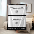 1pc Personalized picture customization shawl blanket, customized gifts for parents, couples, boyfriends, lovers, and friends