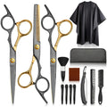 14Pcs Hair Scissor Professional Set Stainless Steel Barber Supplies  Hairdressing Shear Pet Home Salon Cutting Thinning Scissors