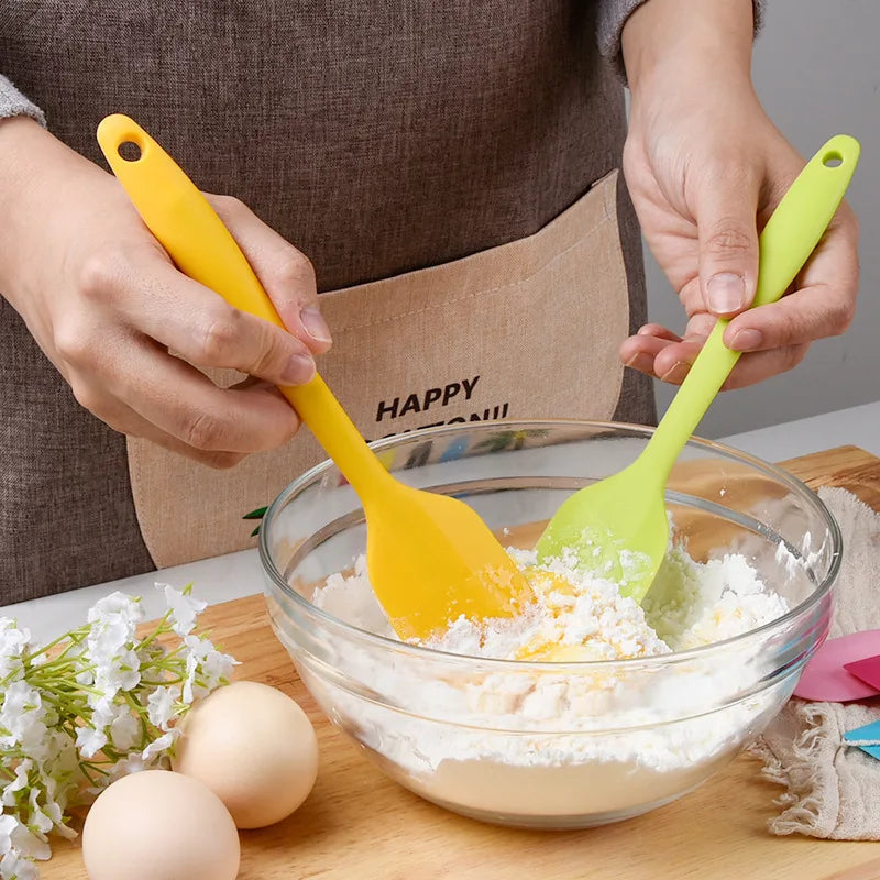 Silicone Spatula Food Grade Heat Resistant Non Stick Baking Tool Cake Mixer Cream Scraper Easy to Clean Utensils