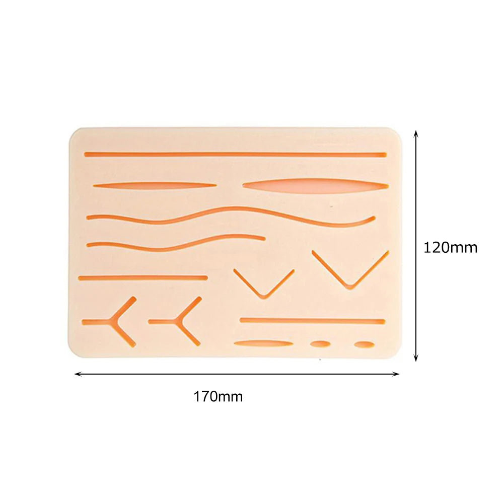 Medical Students Suture Practice Kit Surgical Training with Simulation Skin Pad Model Tool Set Educational Teaching Equipment