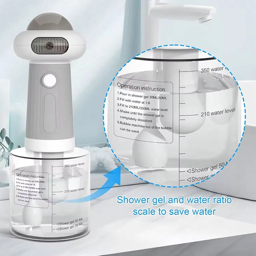 Pet Electric Bubble Machine Automatic Cat And Dog Bath Cleaning  Foam Pet Wash Generator Foam Sprayer Portable