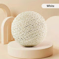 Interactive Sisal Cat Scratching Ball Toy For Kitten Teeth Cleaning Anti Bite 10CM Super Big Cat Ball Sounding Toy Pet Supplies