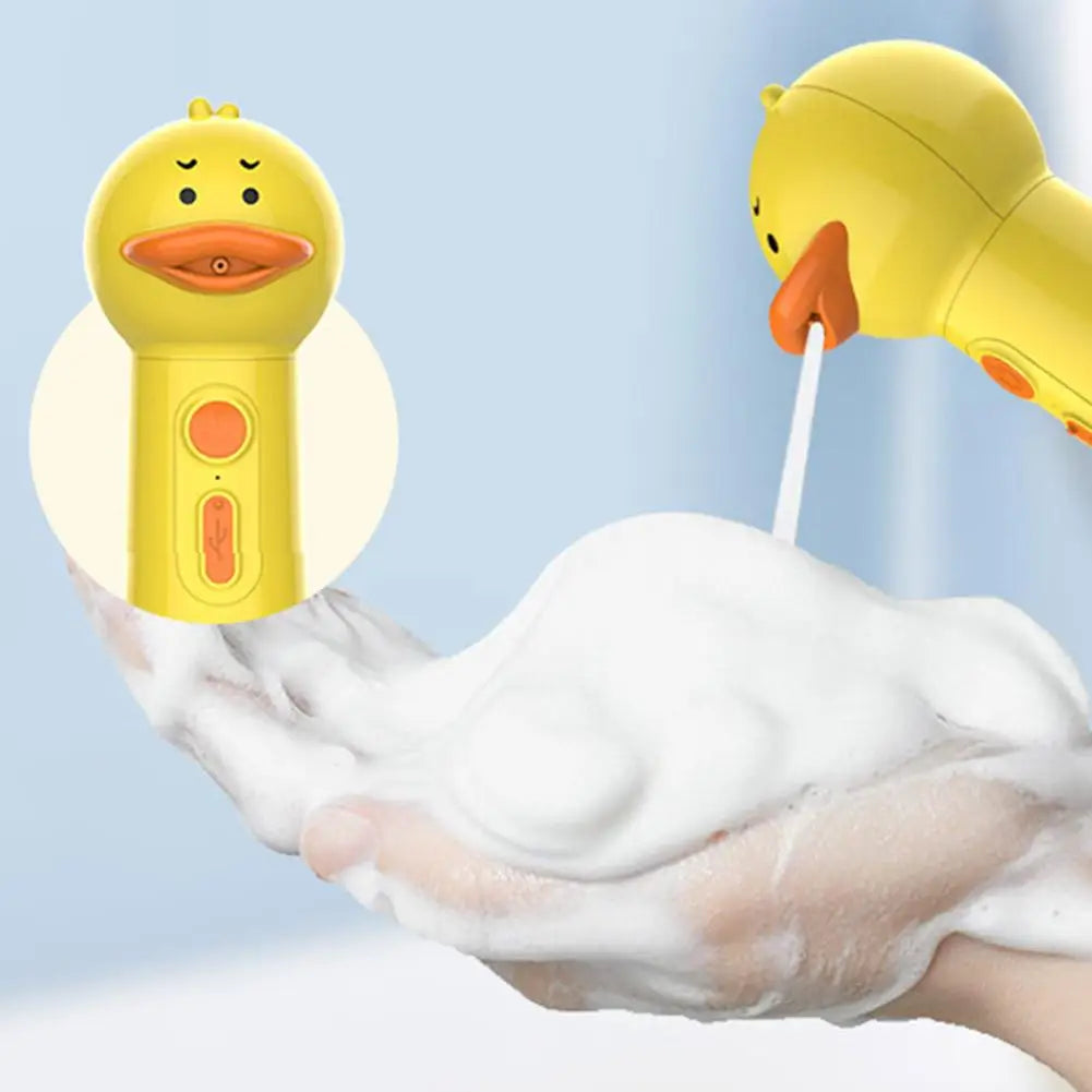 Yellow Duck Pet Cleaning Bathing Electric Foam Machine Usb Charging Automatic Soap Dispenser Foam Machine Pet Accessories