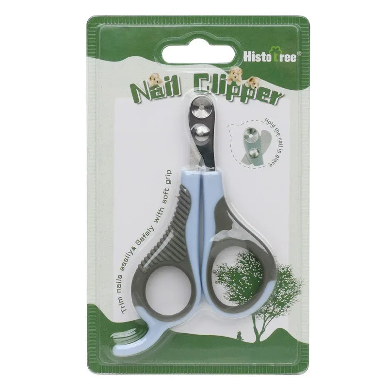 Pet Nail Clippers Anti-shearing Blood Line Round Hole Small Blind Clippers Dog and Cat Nail Cleaning Tool Pet Grooming