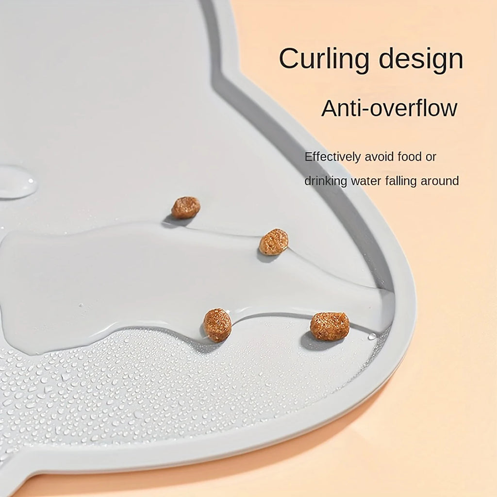 Silicone Pet Feeding Dog Cat Bowl Food Mat Non-Stick Waterproof Pet Food Feeding Pad Puppy Feeder Tray Water Cushion Placemat