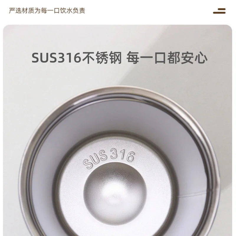 New 316 stainless steel insulated cup - stylish and cute coffee cup - small capacity portable cup - tea - gift - outdoor travel