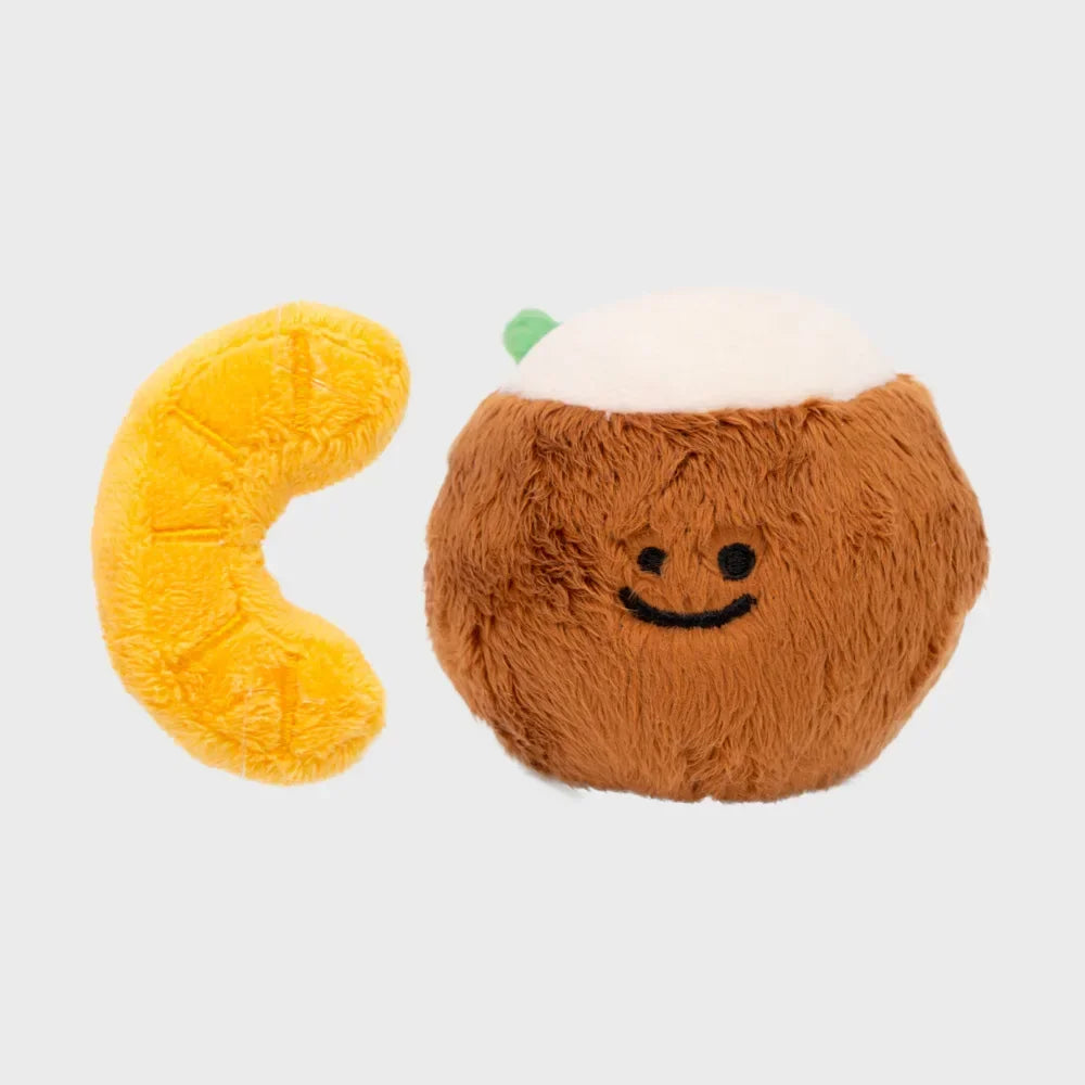 Cute Coconut Toy Food Sound Slow Food Plush Pet Toy Fun Dog Puzzle Slow Food Cat and Dog Puppy Toys Dog Accessories