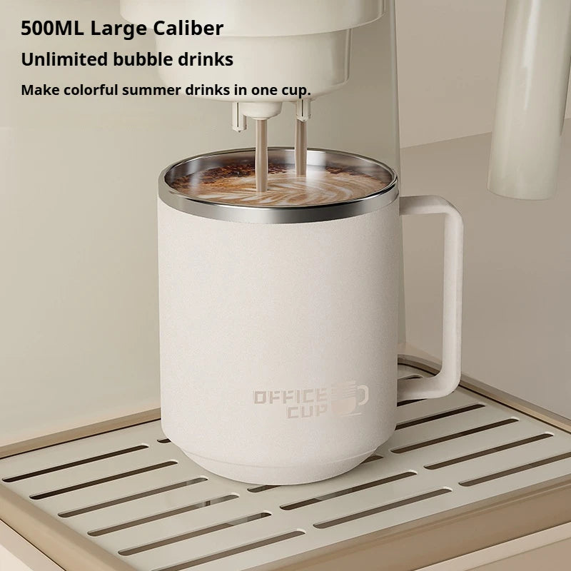 480ML  Stainless Steel Double Wall Insulated Coffee Mug With Handle Keeps Cold and Heat Thermal Mug Leak-proof Drinking Cup