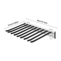 Pull Out Trousers Rack 9 Rods Retractable Wardrobe Pants Organizer Left/Right Wall Mount Space-Saving Closet Storage Rack