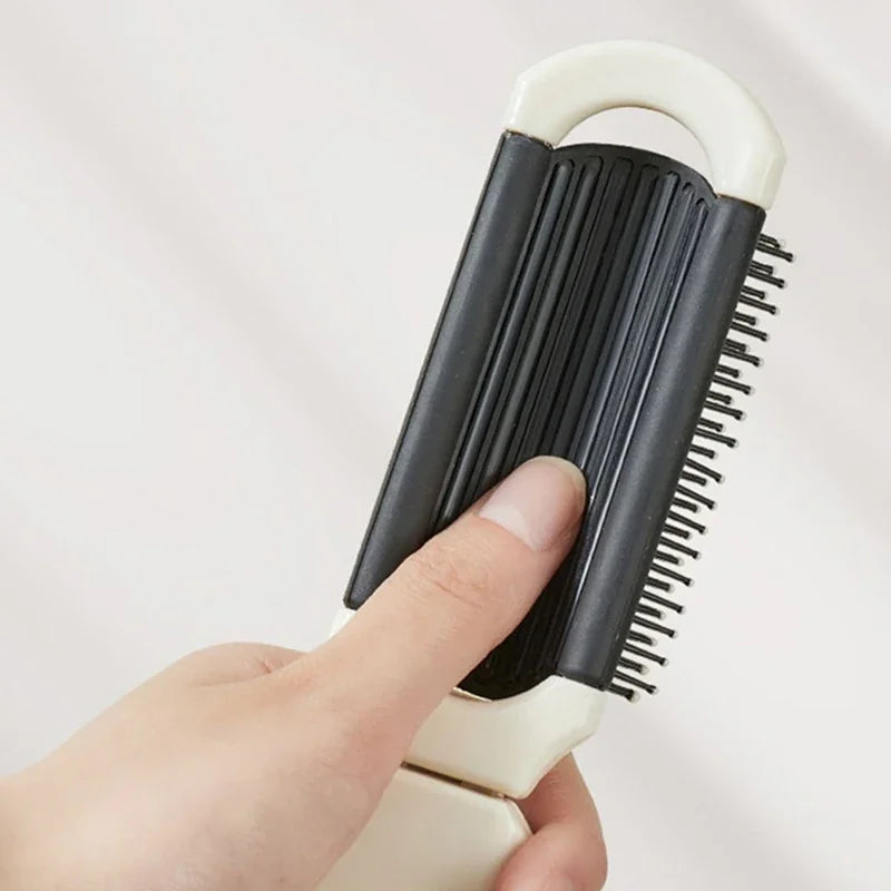 Mini Comb with Mirror, Folding Comb, Head Massage, Anti-static, Portable Travel Comb,Special for Real Hair Wigs