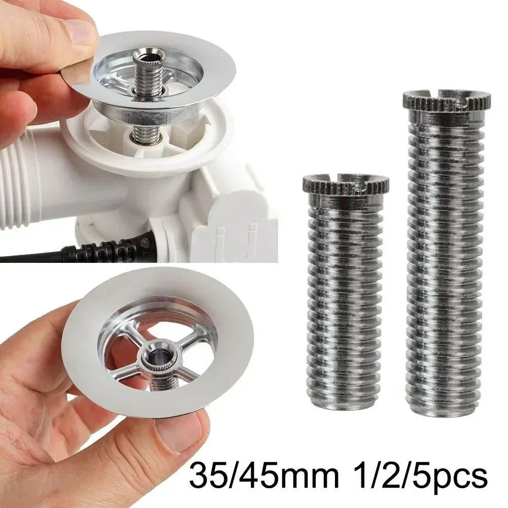 1/2/5pc 35mm /45mm Kitchen Sink Basket Strainer Waste Threaded Screw Connector Stainless Steel Kitchen Tools