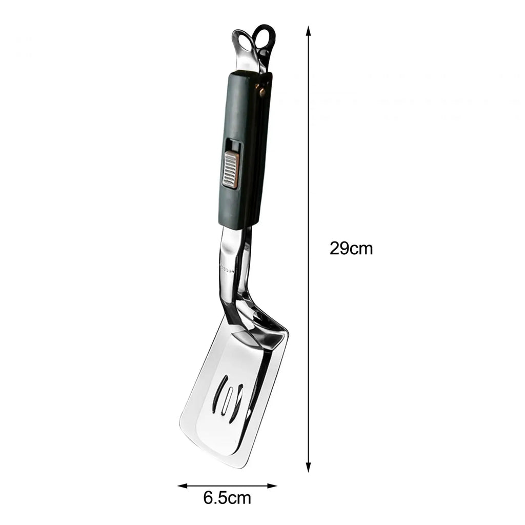 Stainless Steel Spatula Tongs Fish Spatula Slotted Double Spatula Grill Tongs for Beefsteak Burgers Fish Cooking Fillets