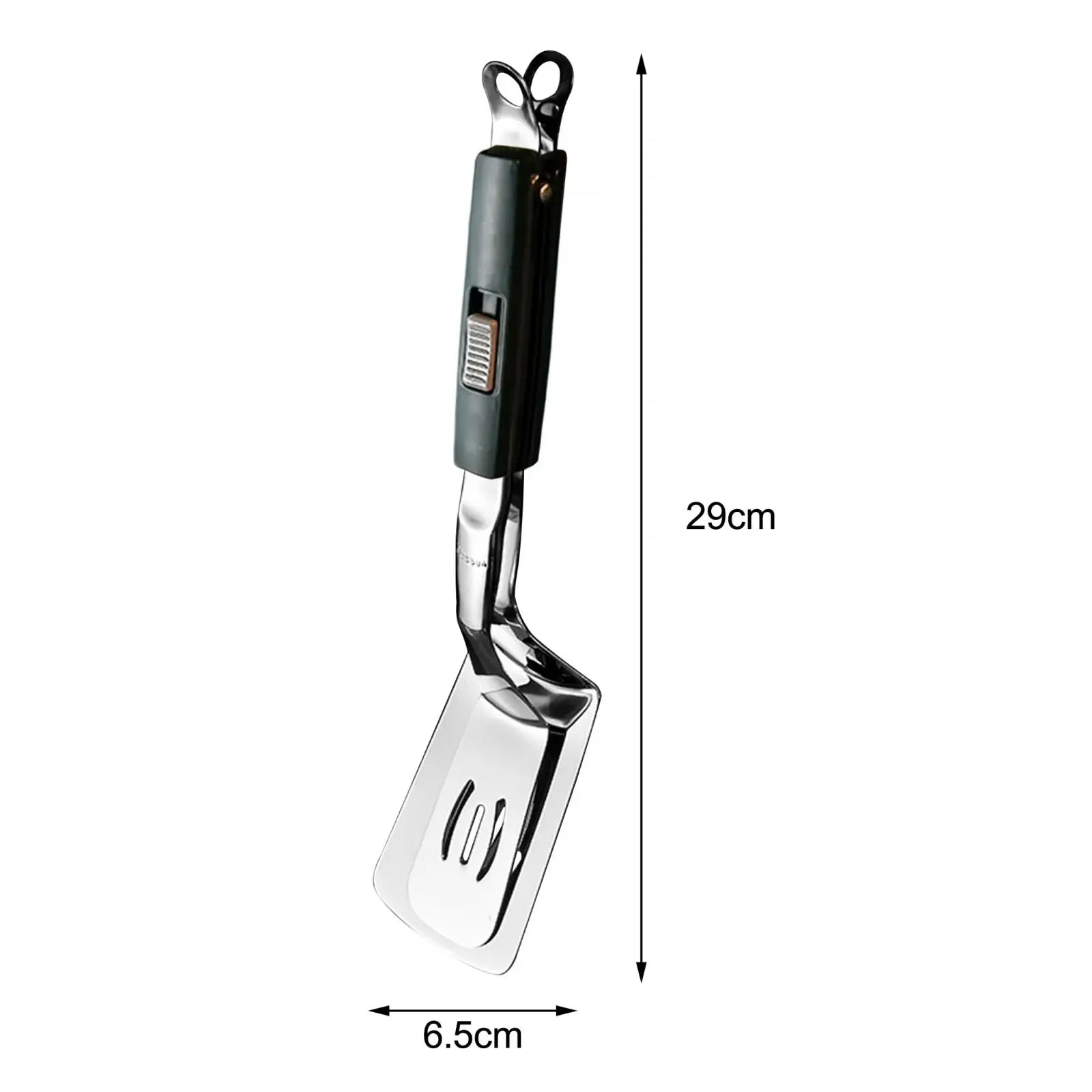 Stainless Steel Spatula Tongs Fish Spatula Slotted Double Spatula Grill Tongs for Beefsteak Burgers Fish Cooking Fillets