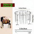 Air fryer skewer rack, stainless steel household skewer grill, hanging grill, simple skewer rack, skewer bracket