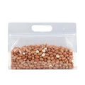 10 Pcs Thickened Stand-Up Ziplock Bags with Handle, Waterproof Moisture-Proof Reusable Storage Bags for Food, Tea & Bakery