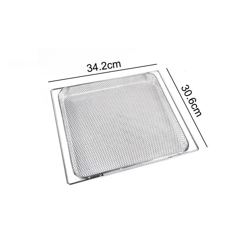 304 Stainless Steel Air Fryer Replacement Roasting Basket Baking Net for Ninja Foodi SP100/SP101B1/SP300/DT200 Oven Accessories