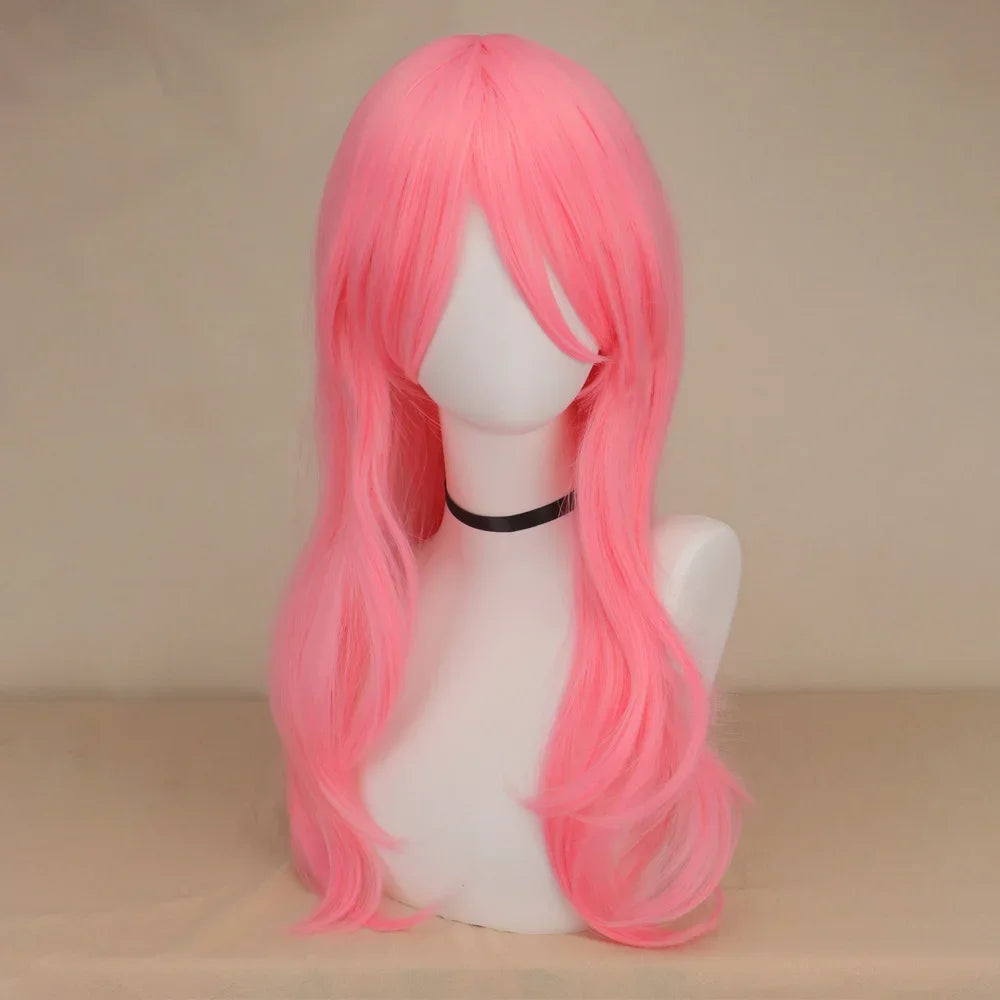 Anime Fluttershy Cosplay Synthetic Wig Long Curly Wave Hair Pink Wig Cosplay Cosplay Wigs Heat Resistant Wigs Hair