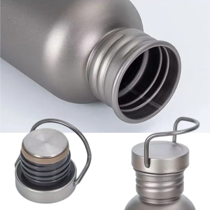 500 600 750ml Titanium Water Bottle Tumbler Outdoor Cycling Titan Drink jug Lightweight Ti Travel Mug Flasks Bucket 25oz Canteen