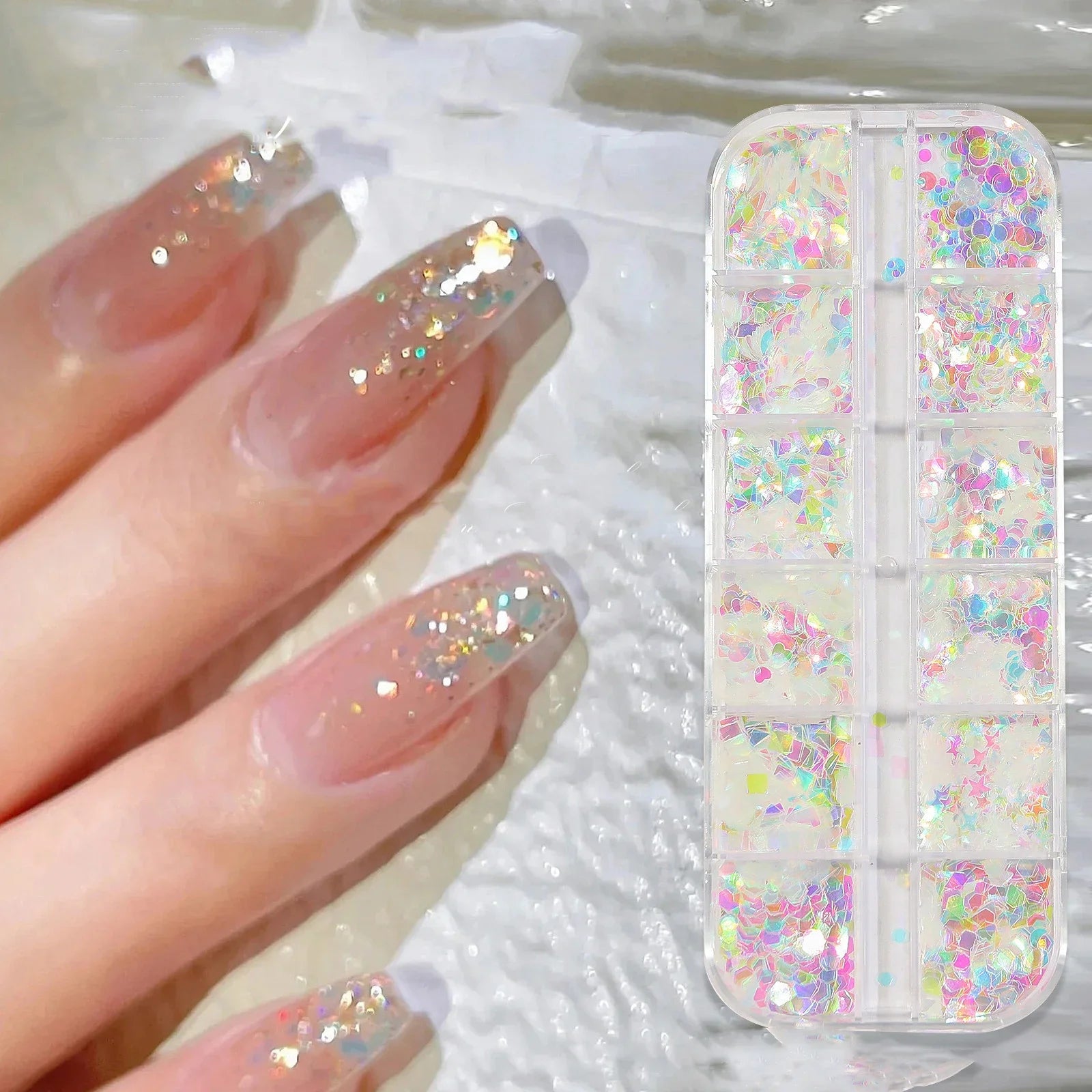 Exquisite Nail Glitter Assortment for Stunning DIY Nail Decorations